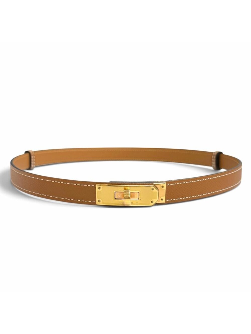Hermes Belt Kelly Veau Epsom Gold Pink